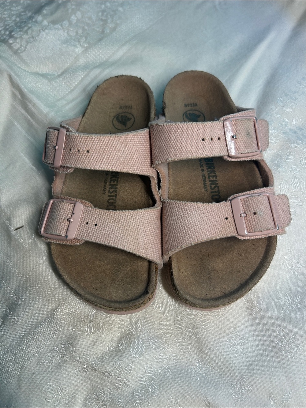 Birkenstock Kids Light Pink Double-Strap Sandals size 11.5